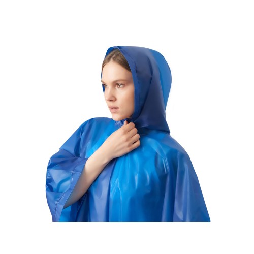 Пончо «Hawaii» c чехлом унисекс, классический синий