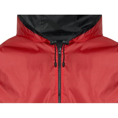 Дождевик «Bi-color» унисекс, красный/черный