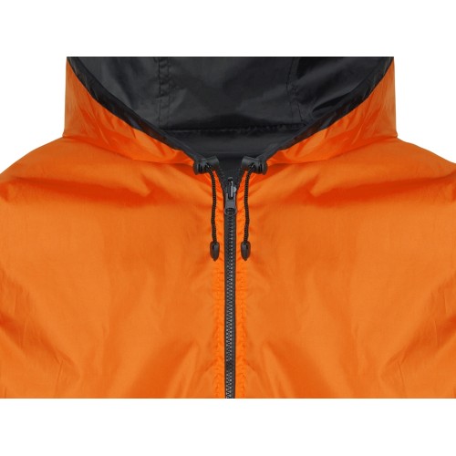 Дождевик «Bi-color» унисекс, оранжевый/черный