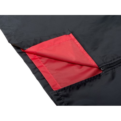 Дождевик «Bi-color» унисекс, красный/черный