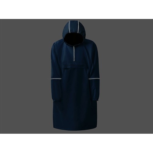 Дождевик - пончо "Galaxy" со светоотражающими элементами, классический синий