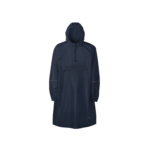 Дождевик - пончо "Galaxy" со светоотражающими элементами, темно-синий