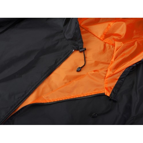 Дождевик «Bi-color» унисекс, оранжевый/черный