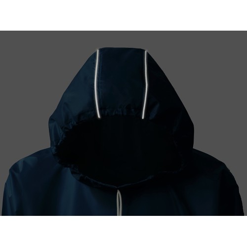 Дождевик - пончо "Galaxy" со светоотражающими элементами, классический синий