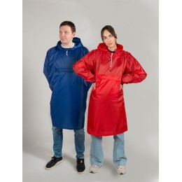 Дождевик - пончо "Galaxy" со светоотражающими элементами, классический синий