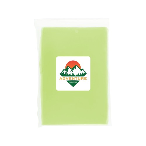 Одноразовый дождевик Mayan с чехлом для хранения из материалов, переработанных по стандарту GRS - Лайм