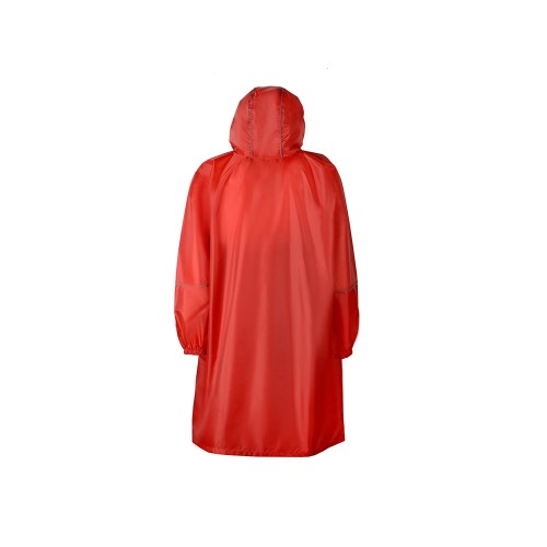 Дождевик - пончо "Galaxy" со светоотражающими элементами, красный
