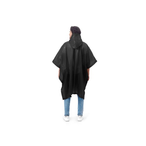 Пончо «Hawaii» c чехлом унисекс, черный