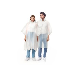 Пончо «Hawaii» c чехлом унисекс, белый