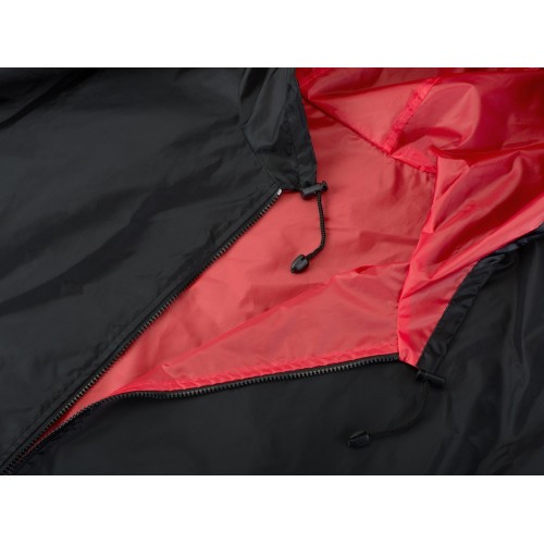 Дождевик «Bi-color» унисекс, красный/черный