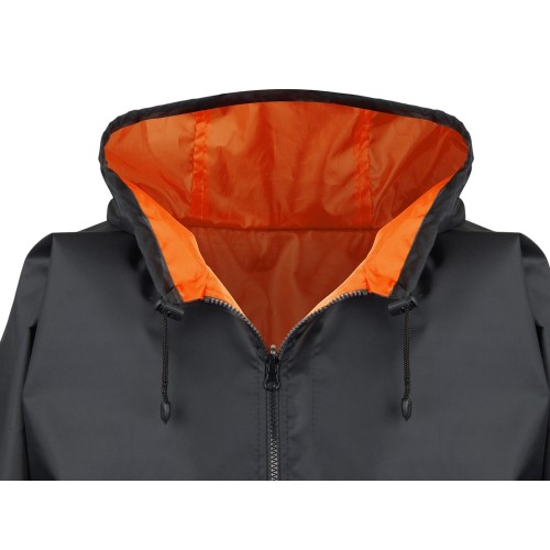 Дождевик «Bi-color» унисекс, оранжевый/черный