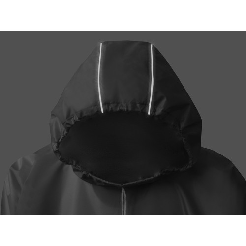 Дождевик - пончо "Galaxy" со светоотражающими элементами, белый