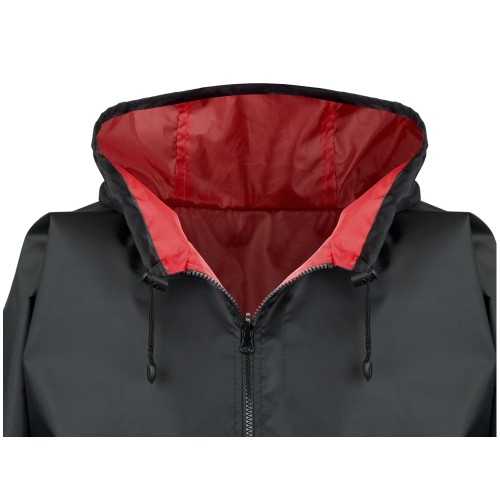 Дождевик «Bi-color» унисекс, красный/черный