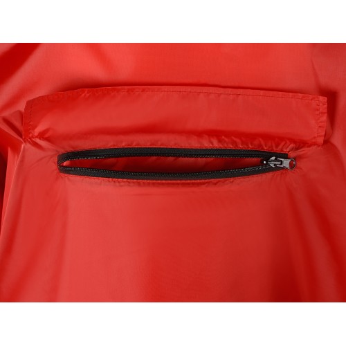 Дождевик - пончо "Galaxy" со светоотражающими элементами, красный