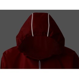 Дождевик - пончо "Galaxy" со светоотражающими элементами, красный