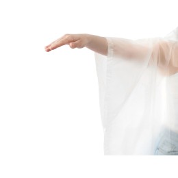 Пончо «Hawaii» c чехлом унисекс, белый