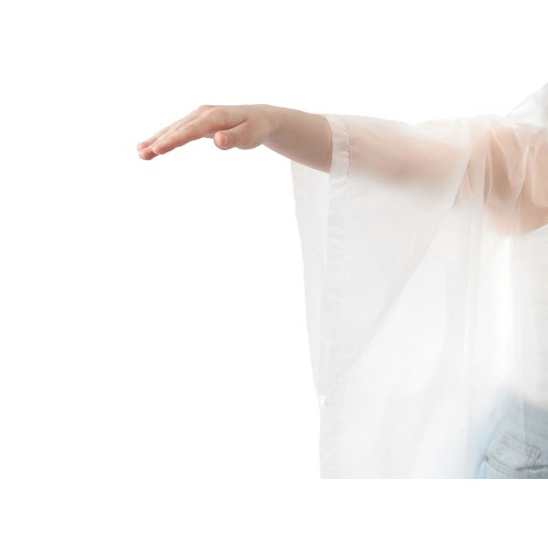 Пончо «Hawaii» c чехлом унисекс, белый