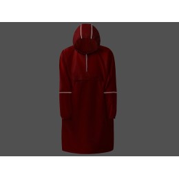 Дождевик - пончо "Galaxy" со светоотражающими элементами, красный