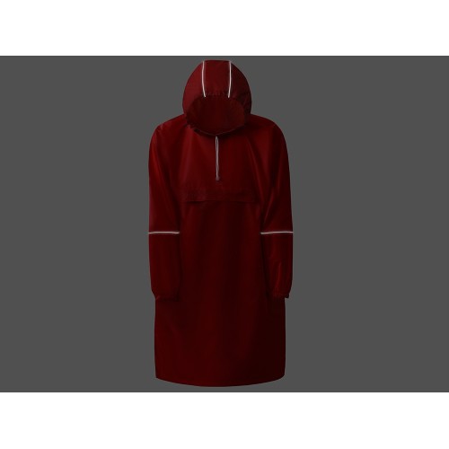 Дождевик - пончо "Galaxy" со светоотражающими элементами, красный