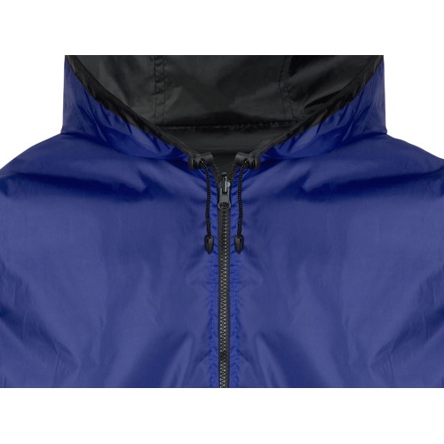 Дождевик «Bi-color» унисекс, синий классический/черный