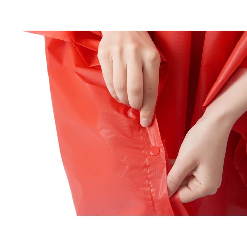 Пончо «Hawaii» c чехлом унисекс, красный