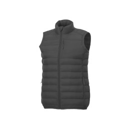 Женский утепленный жилет Pallas  из переработанных материалов по стандарту GRS - Темно - серый