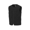 Quartz утепленный жилет унисекс из переработанного материала GRS - сплошной черный