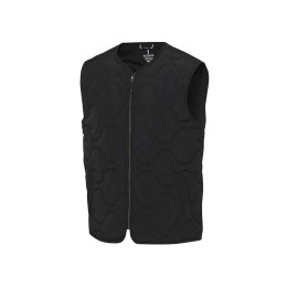 Quartz утепленный жилет унисекс из переработанного материала GRS - сплошной черный