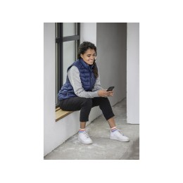 Женский утепленный жилет Pallas  из переработанных материалов по стандарту GRS - Темно - синий