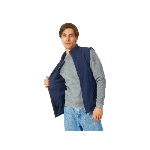 Жилет флисовый «Ibiza» мужской, темно-синий