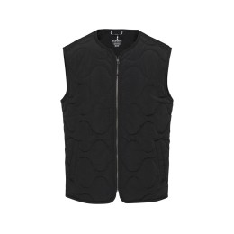 Quartz утепленный жилет унисекс из переработанного материала GRS - сплошной черный