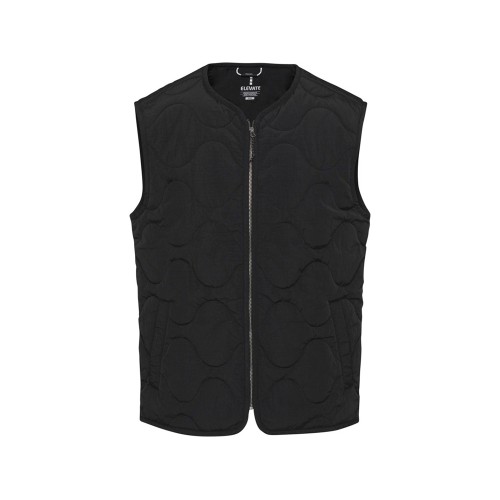 Quartz утепленный жилет унисекс из переработанного материала GRS - сплошной черный