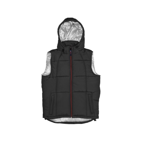 Жилет "Vigour" мужской, черный/стальной