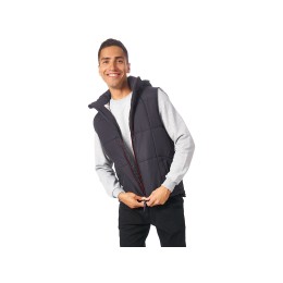 Жилет "Vigour" мужской, черный/стальной