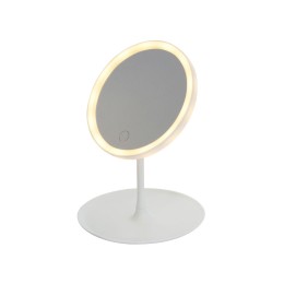 Косметическое зеркало с LED-подсветкой "Beautific", белый