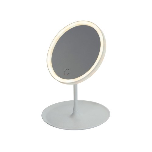 Косметическое зеркало с LED-подсветкой "Beautific", белый