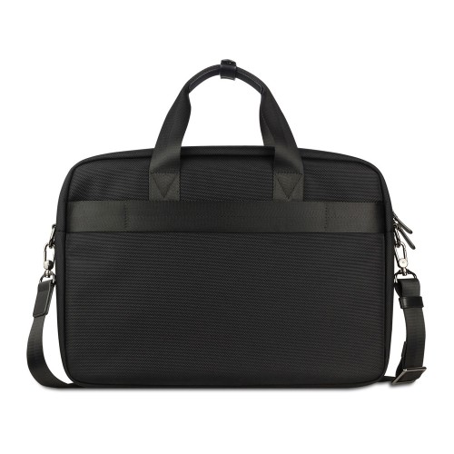 Портфель мужской BUGATTI НЕРО | NERO 15'', чёрный, нейлон 1680D/кожа, 42х10х30 см