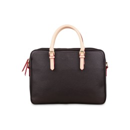 Портфель женский BUGATTI ЭЛЛА | ELLA 15'', тёмно-коричневый, полиуретан, 38х6х27,5 см