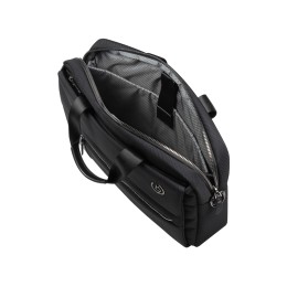 Портфель мужской BUGATTI НЕРО | NERO 15'', чёрный, нейлон 1680D/кожа, 42х10х30 см
