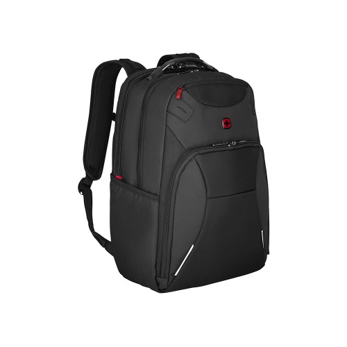 Рюкзак WENGER Cosmic 17", чёрный, переработанный ПЭТ/ПВХ/полиэстер, 34 x 23 x 49 см, 30 л