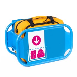 Рюкзак TORBER РИТМ, желтый, полиэстер 900D с PU покрытием, 27 х 16 х 36 см, 15 л