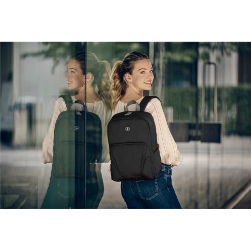 Рюкзак WENGER Motion 15.6", черный, нейлон, 31x17x42 см, 20 л