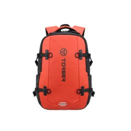 Рюкзак спортивный TORBER ЭКСТРИМ 18", оранжевый/чёрный, 31 х 12 х 46 см, 17л