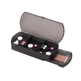 Таблетница с отделением для пластырей "Treat", темно-серый