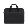 Портфель мужской BUGATTI БЛАНК ОБЛЕГЧЕННАЯ | BLANC DELIGHT, чёрный, нейлон RPET600D/тарпаулин/полиэстер, 40х10х29 см, 10 л