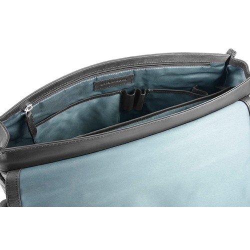 Портфель BUGATTI РОМАНО | ROMANO 15'', чёрный, натуральная воловья кожа, 39х8х30 см