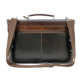 Портфель BUGATTI РОМАНО | ROMANO 15'', коричневый, натуральная воловья кожа, 43х13х32 см