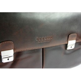 Портфель BUGATTI РОМАНО | ROMANO 15'', коричневый, натуральная воловья кожа, 43х13х32 см