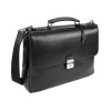 Портфель BUGATTI РОМАНО | ROMANO 15'', чёрный, натуральная воловья кожа, 40х12х30 см