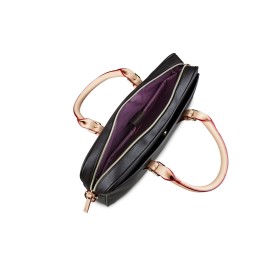 Портфель женский BUGATTI ЭЛЛА | ELLA 15'', тёмно-коричневый, полиуретан, 38х6х27,5 см